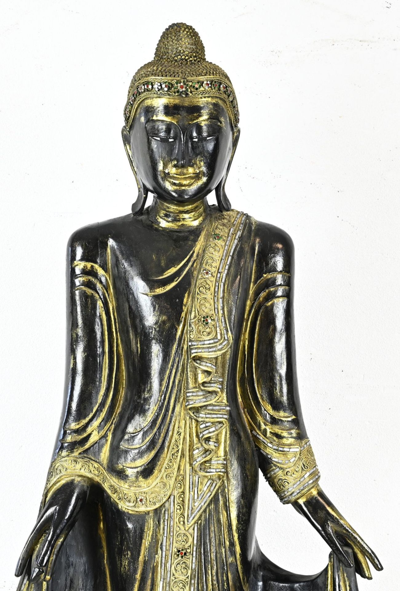 Large standing Buddha, H 204 cm. - Image 2 of 4