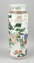 Chinese fam. verte vase, H 46.5 cm.