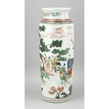 Chinese fam. verte vase, H 46.5 cm.