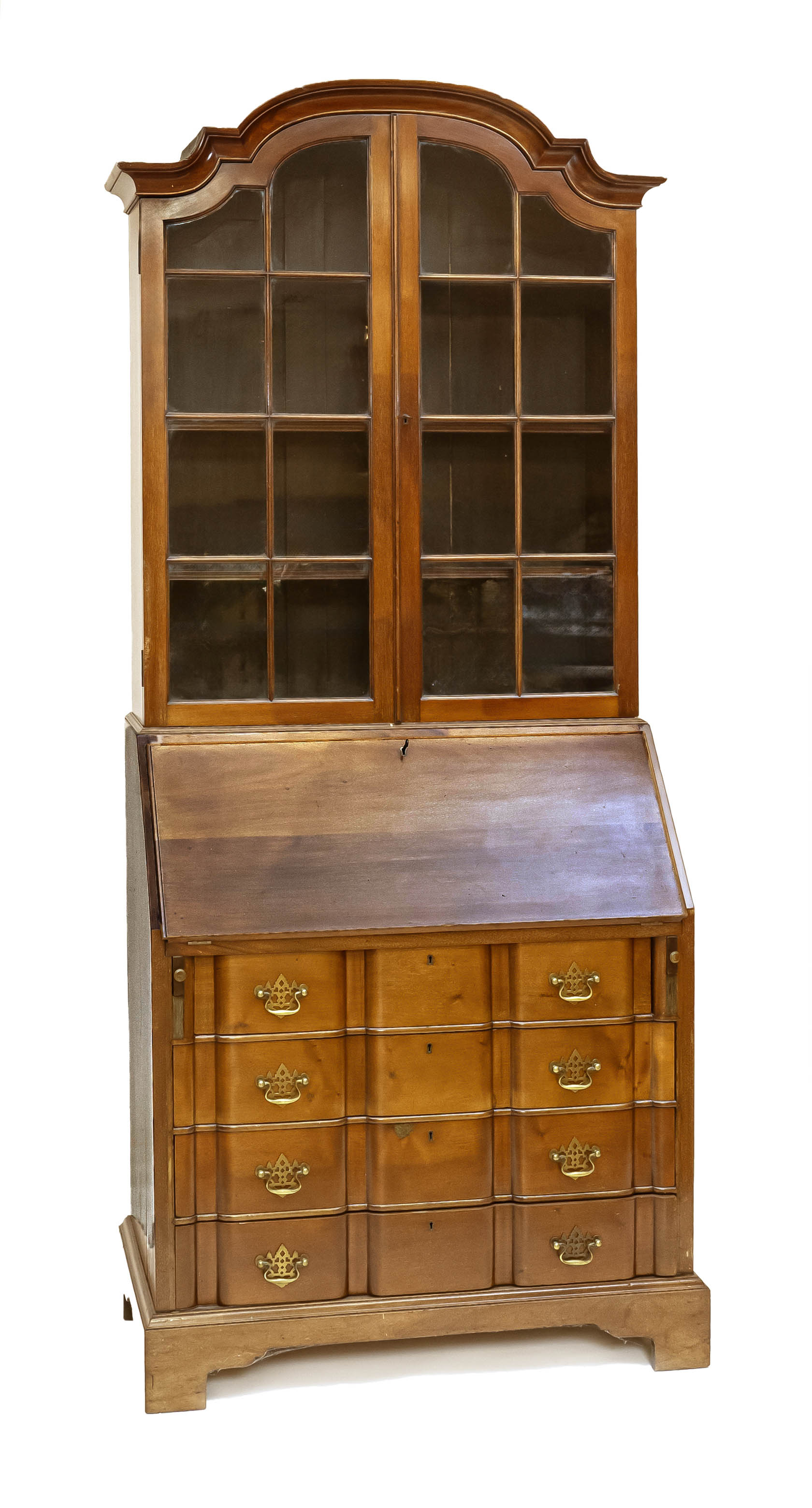 Antique secretary with glass top - Image 2 of 2