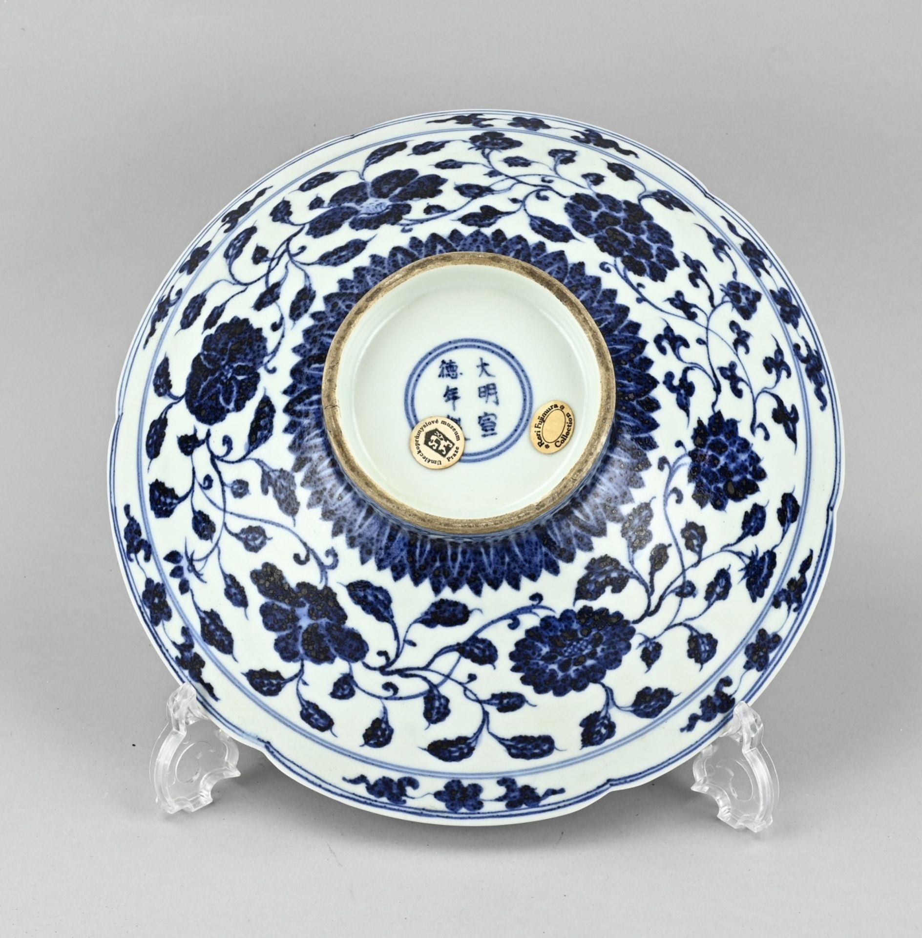 Large Chinese bowl Ã˜ 28 cm. - Bild 3 aus 3