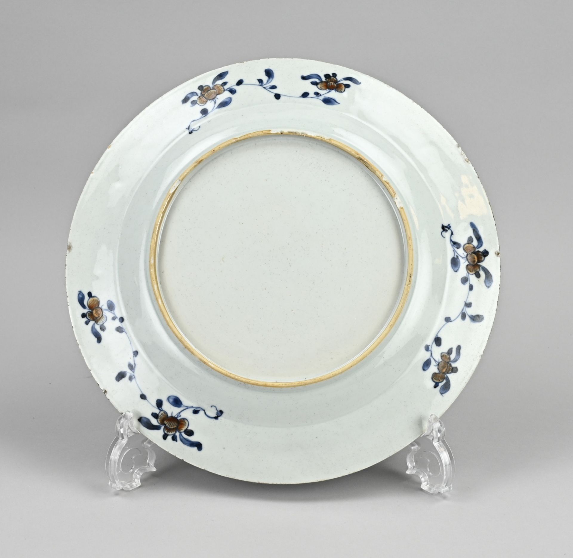 Antique Chinese plate Ã˜ 28.6 cm. - Bild 2 aus 2