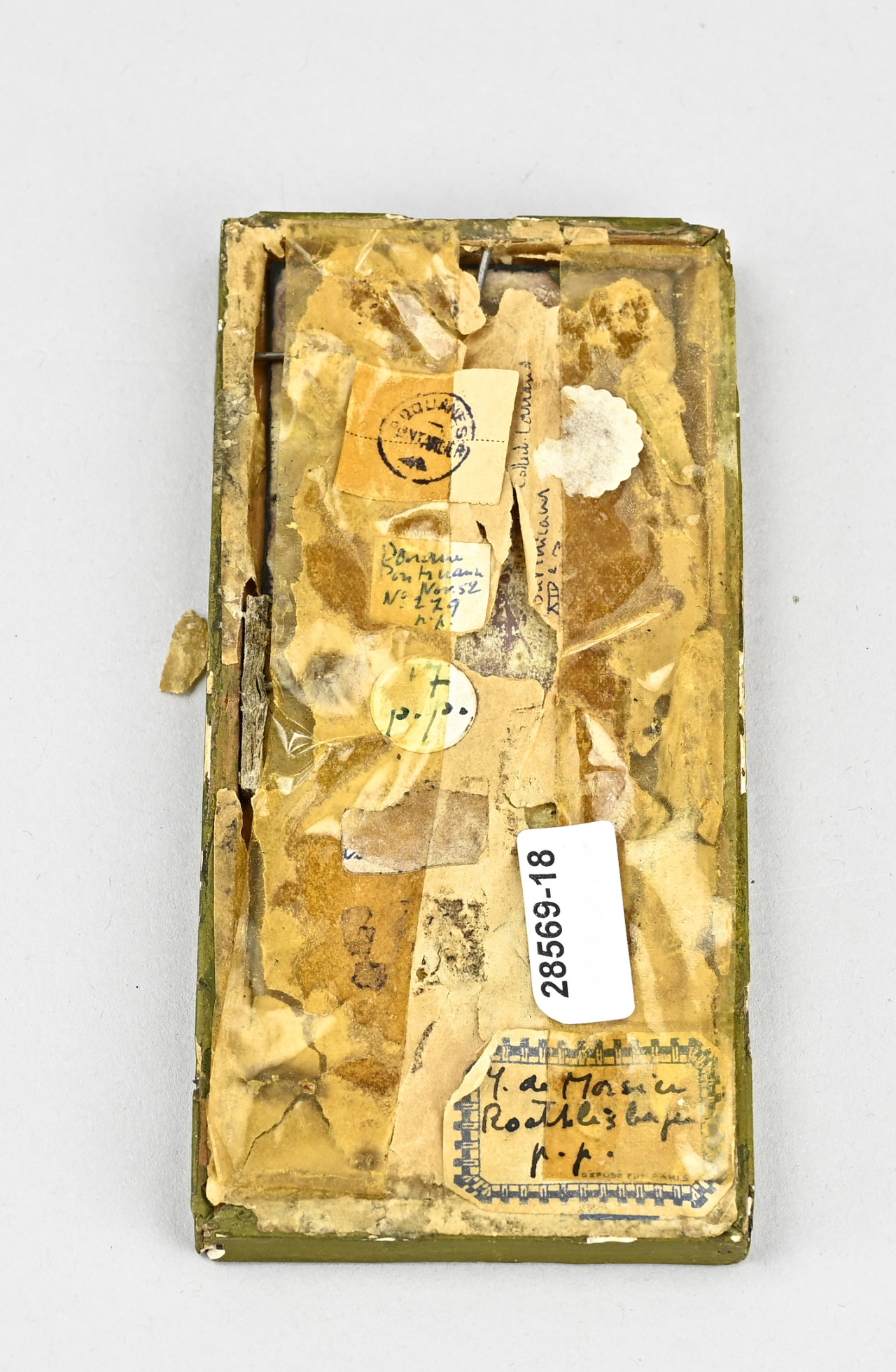 Rare enamel plaque (religious) - Image 2 of 2