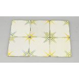 Lot of Art Nouveau star tiles (77 pcs.)