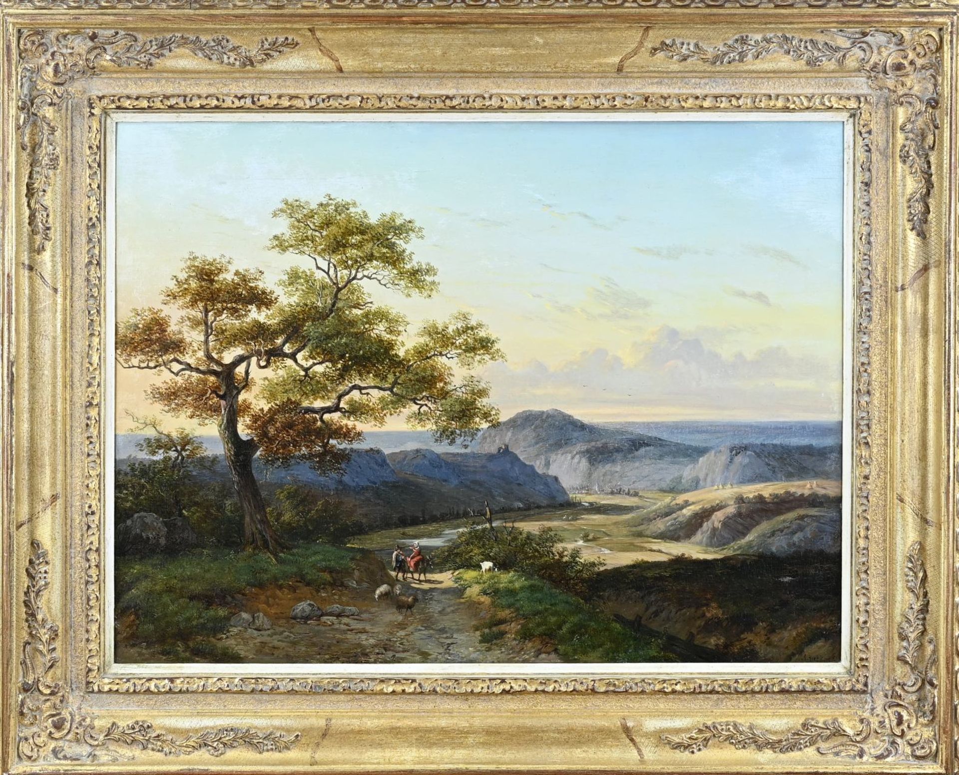 MA Koekkoek, Panoramic landscape