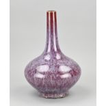 Chinese pipe vase, H 33.5 cm.