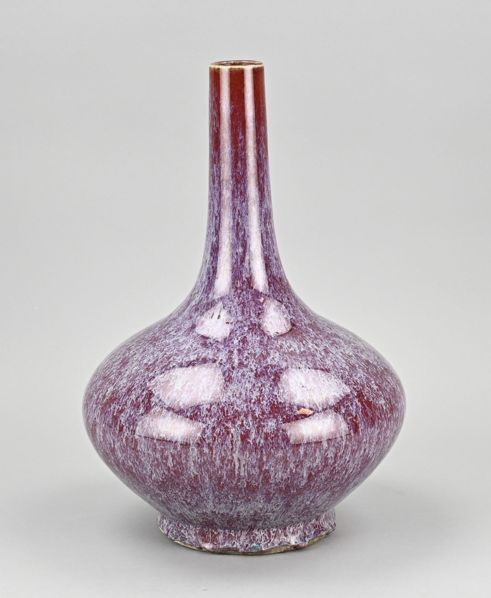 Chinese pipe vase, H 33.5 cm.