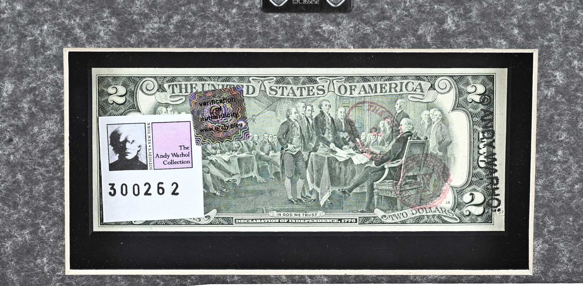 Andy Warhol, 2 Dollar bill - Image 2 of 2
