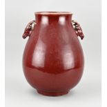 Dearhead vase/red