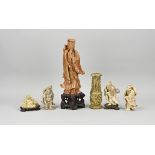 Collection of Chinese soapstone (6x)