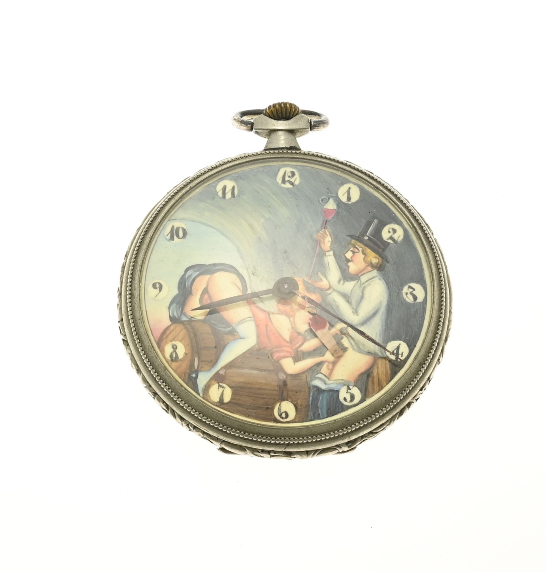 Erotic pocket watch