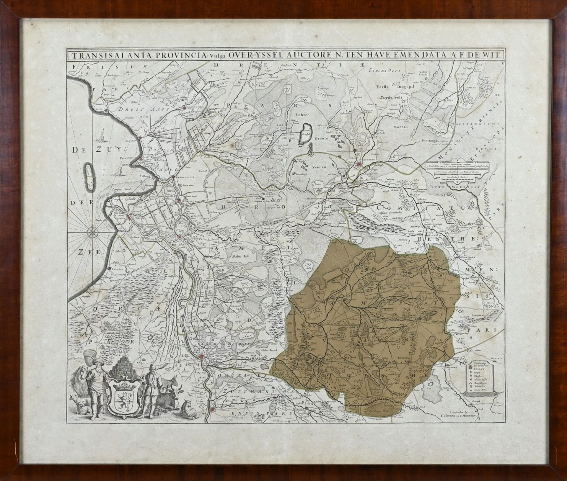 F. de Wit, Map of Overijssel