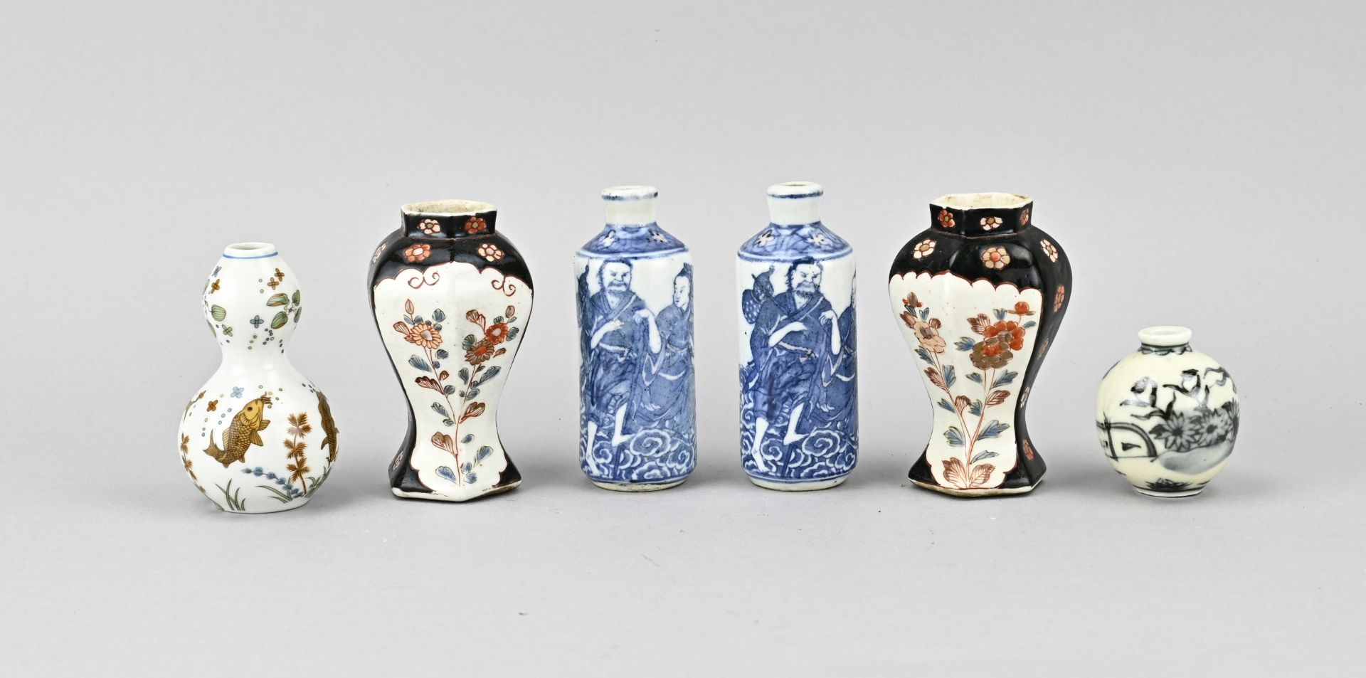 Lot of miniature vases (China/Japan) (7x)