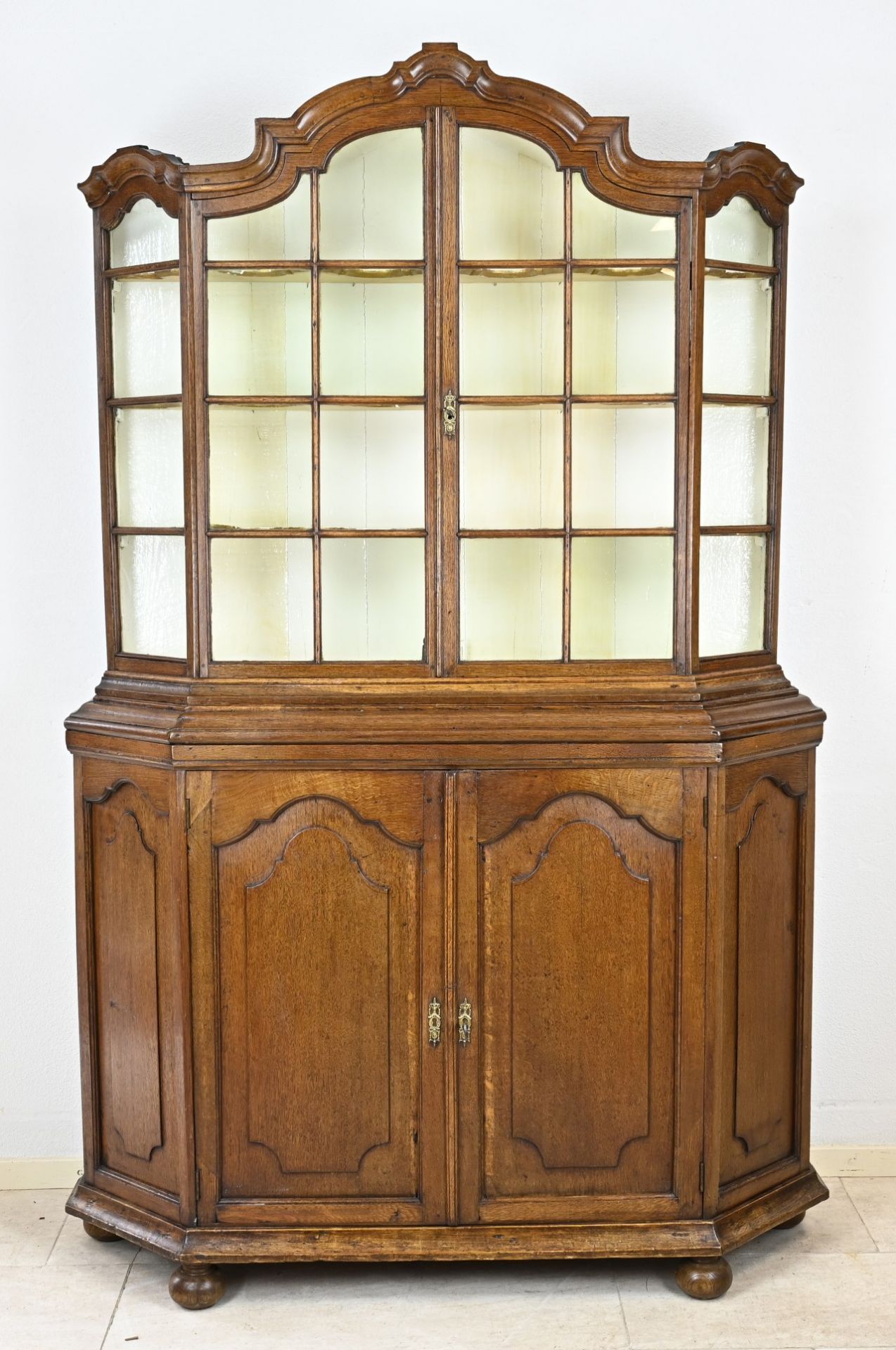 Oak display cabinet