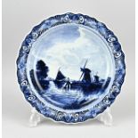 Delft blue plate Ã˜ 29.5 cm.