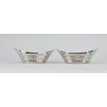 2 Silver chocolate baskets