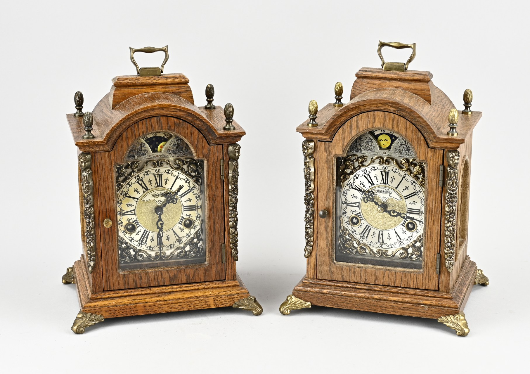 2x Warmink table clock