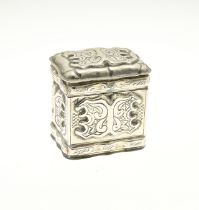 Silver snuff box