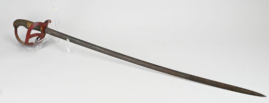Antique saber with shagreen, L 95.5 cm.