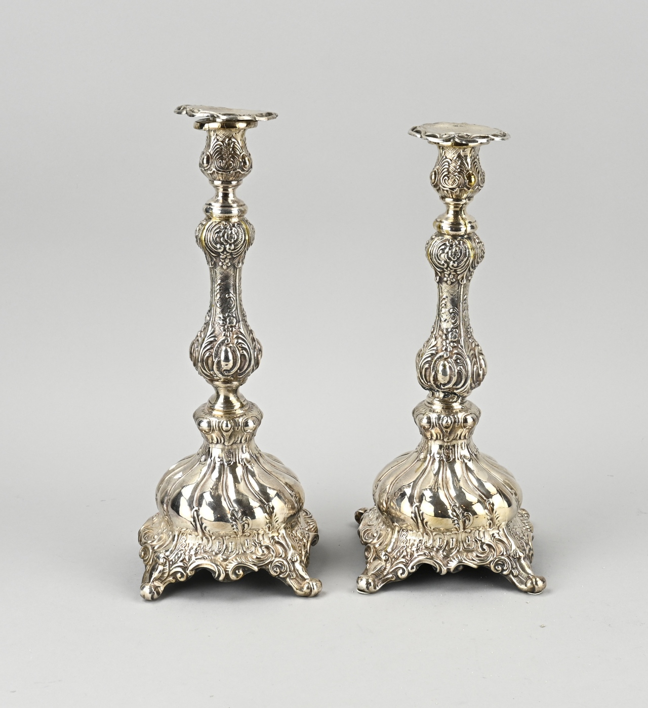 2 Silver candlesticks