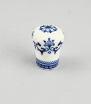 18th Century porcelain walking stick knob