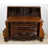 Burr walnut desk