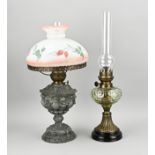 2x Antique Kerosene lamp