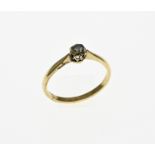 Gold ring with old diamond