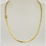 Gold link necklace