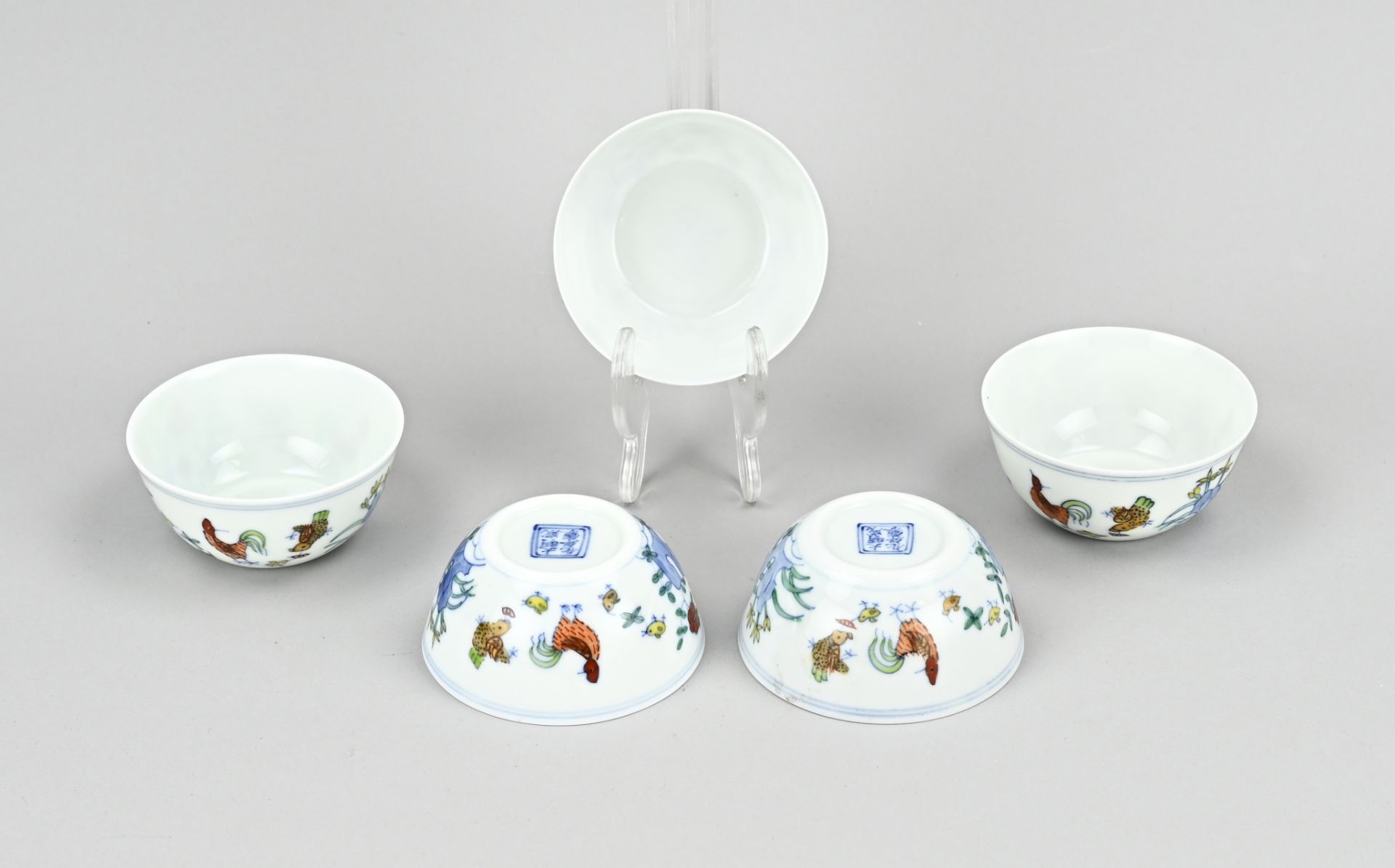 5x Chinese chicken cup Ã˜ 8.3 cm.