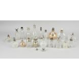 Lot of perfume bottles with silver (20x)