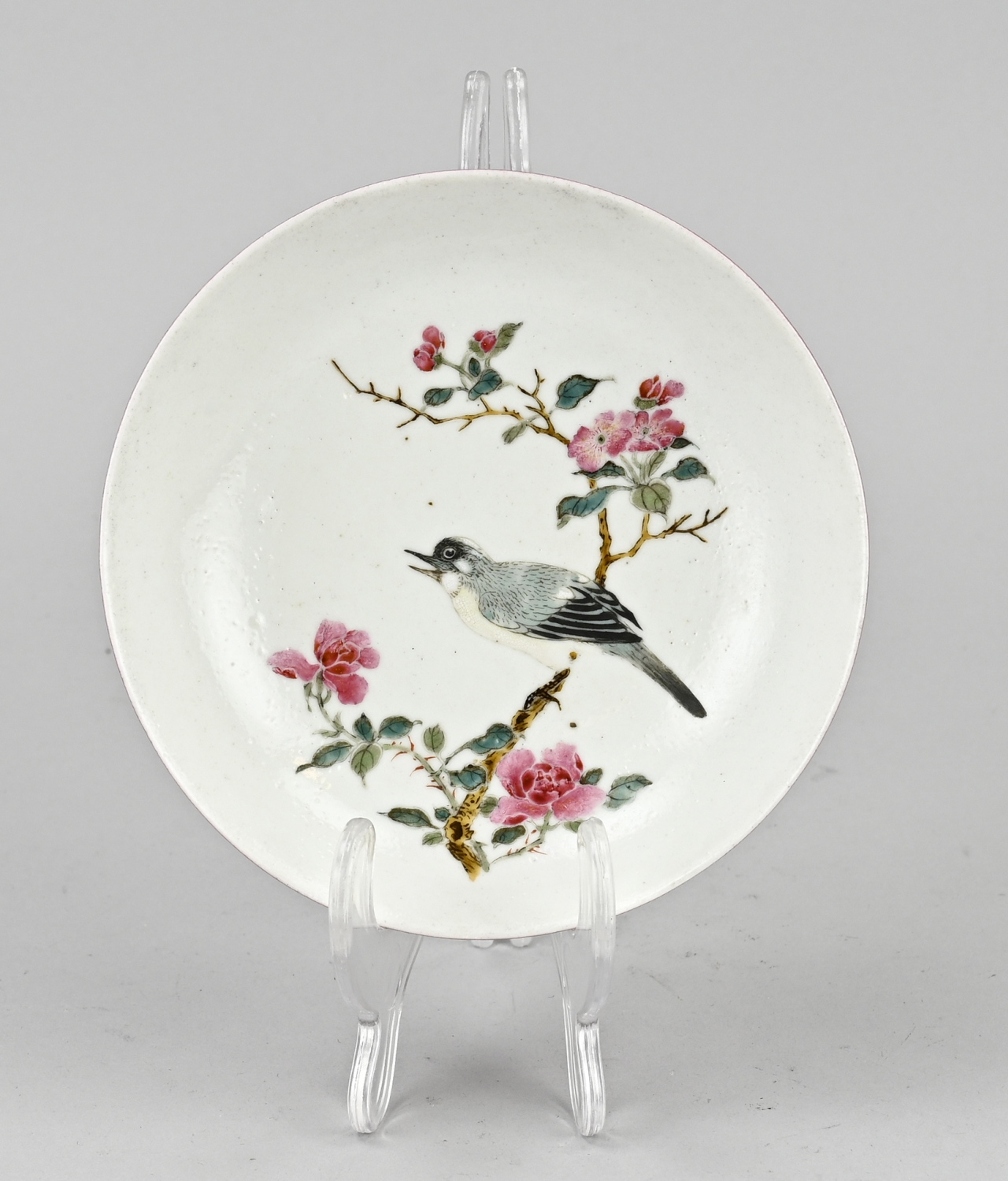 Chinese plate (ruby back plate) Ã˜ 14 cm.