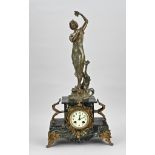 French mantel clock, H 63 cm.