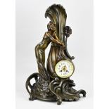 French Art Nouveau mantel clock, 1900