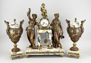 3-piece French clock set