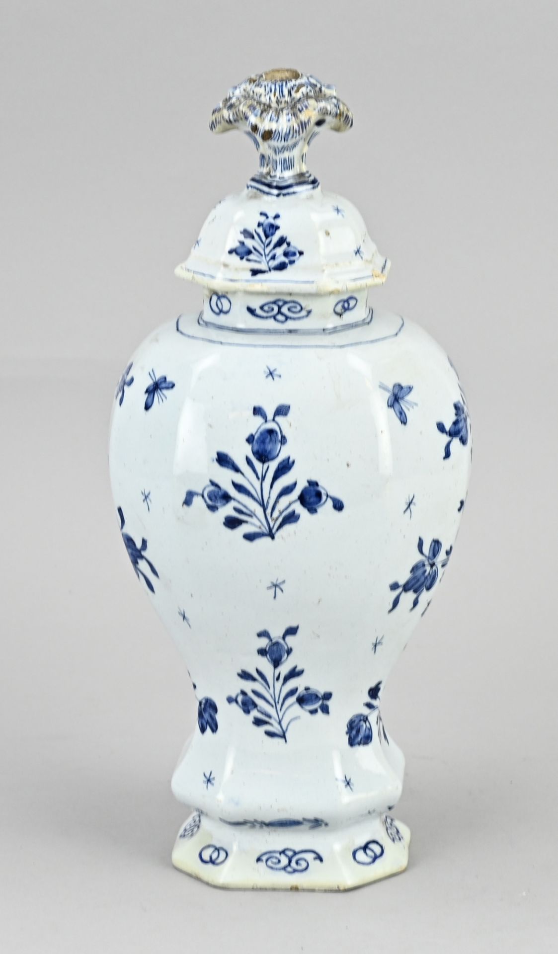 Antique Delft vase, H 32 cm. - Bild 2 aus 3