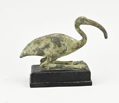 Antique bronze ibis bird