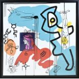 Print Keith Haring, Fantasy figures
