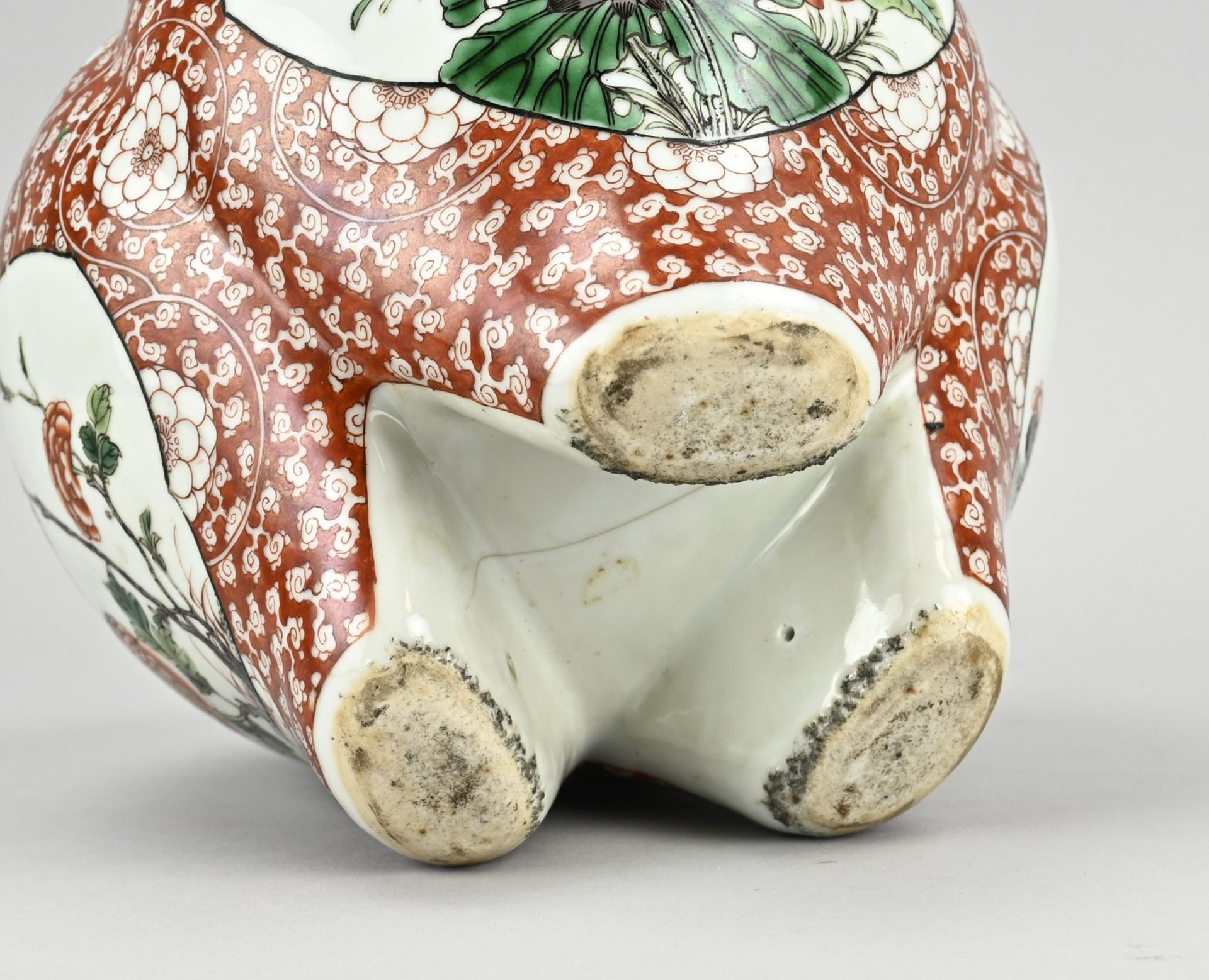 Chinese lidded pot, H 25 cm. - Bild 2 aus 2