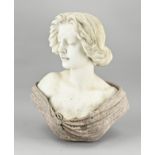 Marble bust, Lady