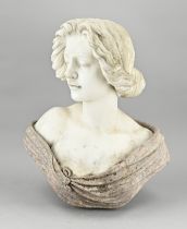 Marble bust, Lady