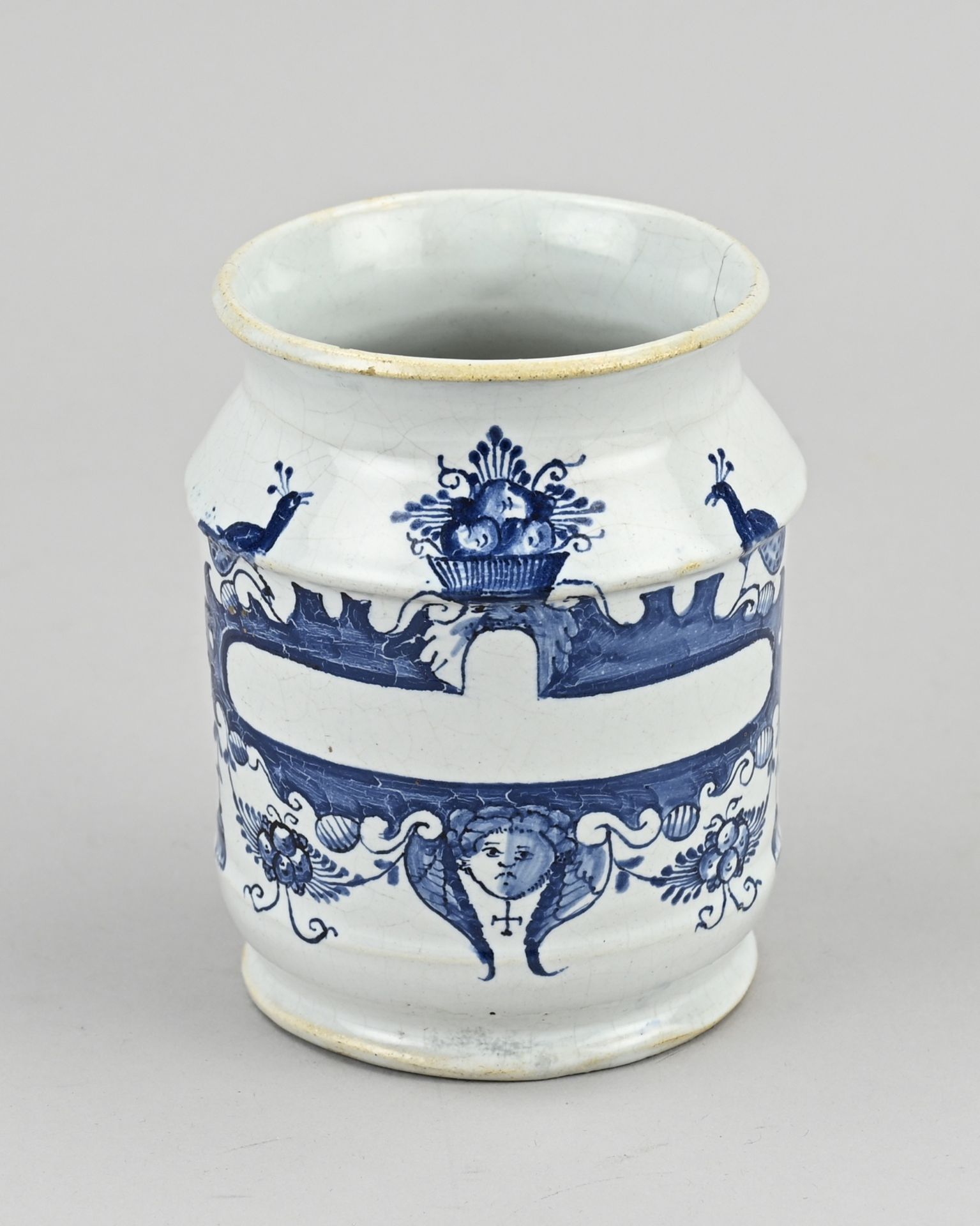 Delft apothecary jar