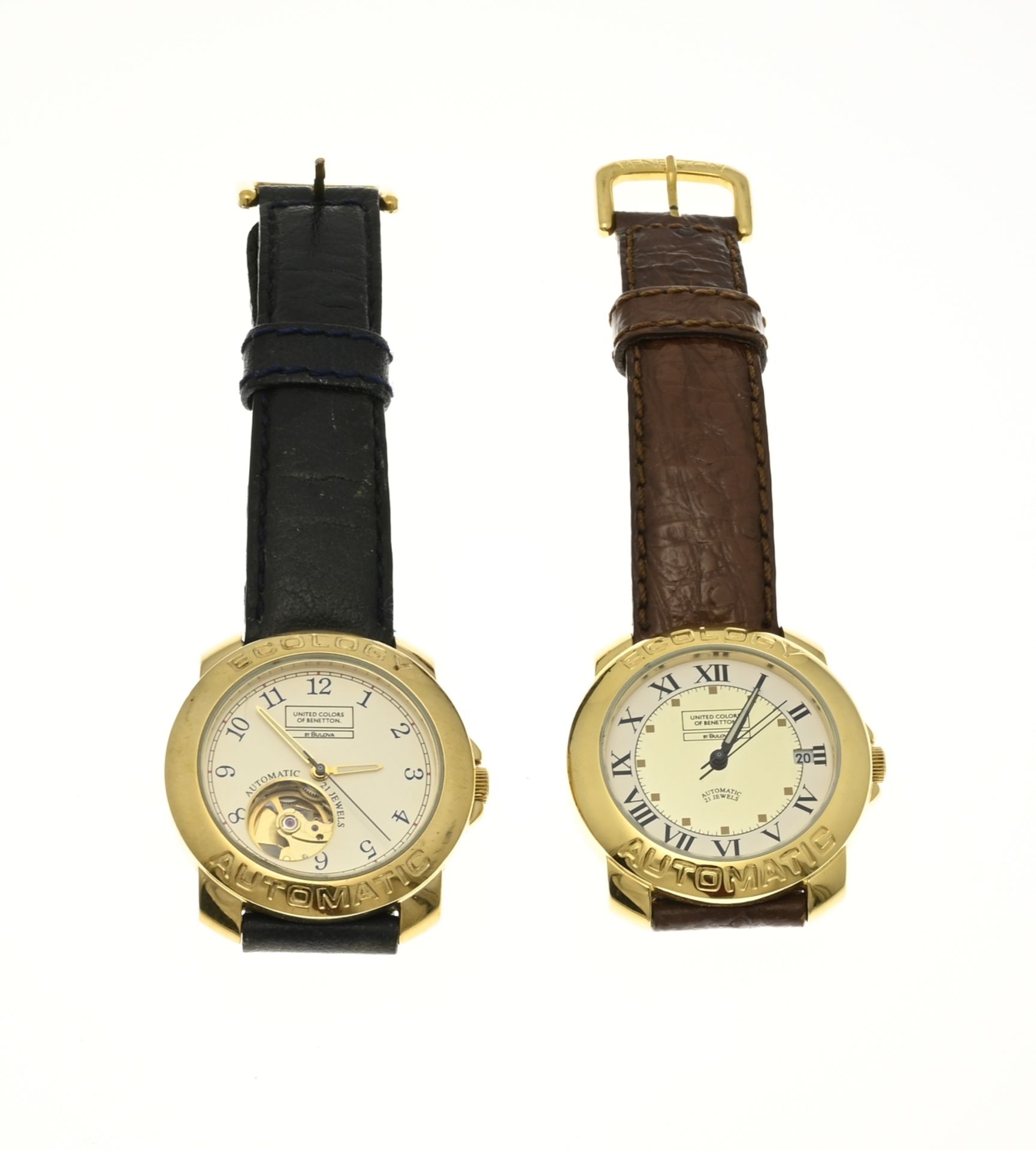 2 Benneton watches, automatic