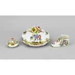 Lot Herend porcelain (3x)