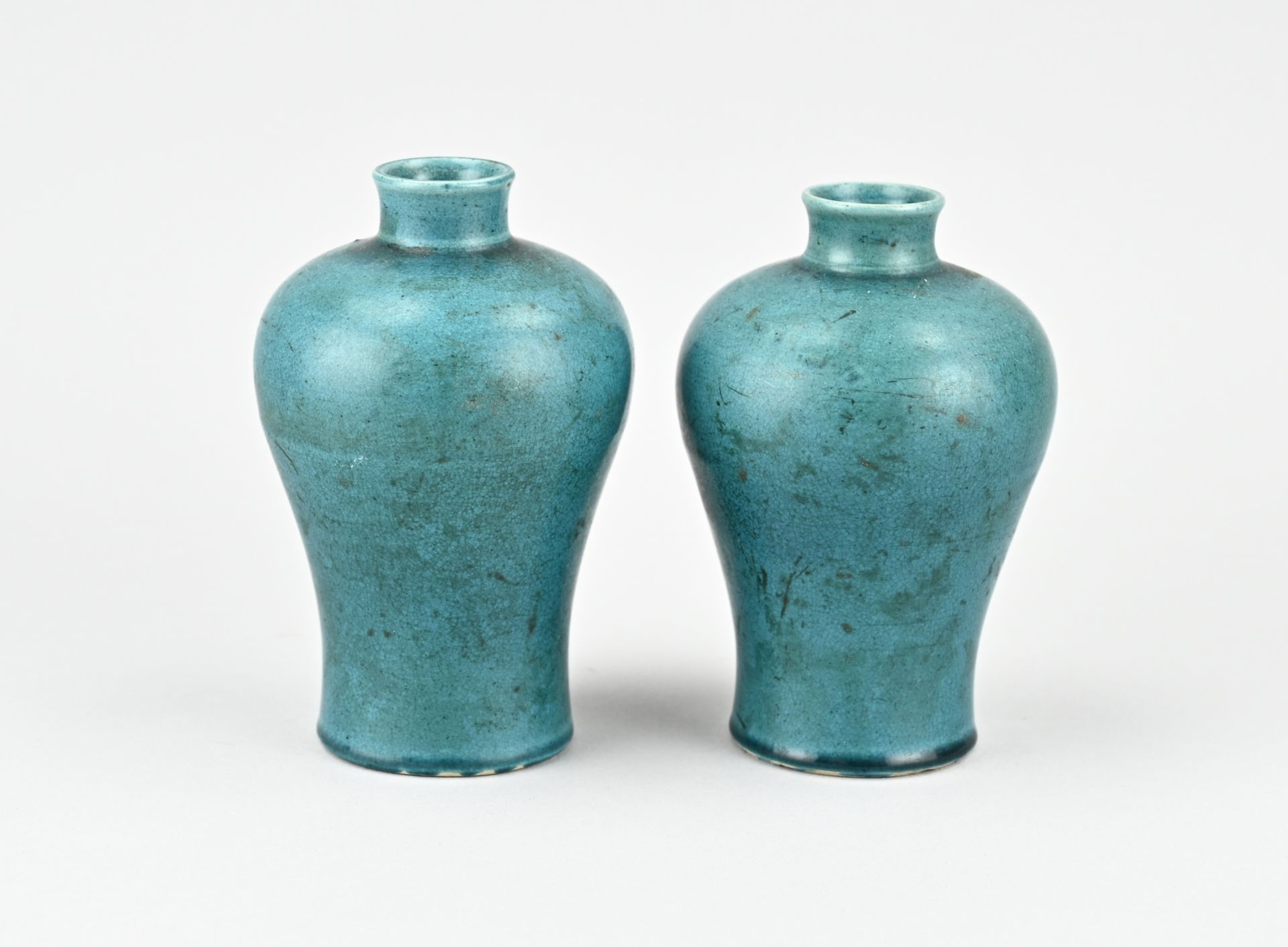 2x Small Mei Ping vase