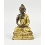 Chinese bronze Buddha, H 15.4 cm.