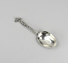 Silver birth spoon