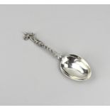 Silver birth spoon