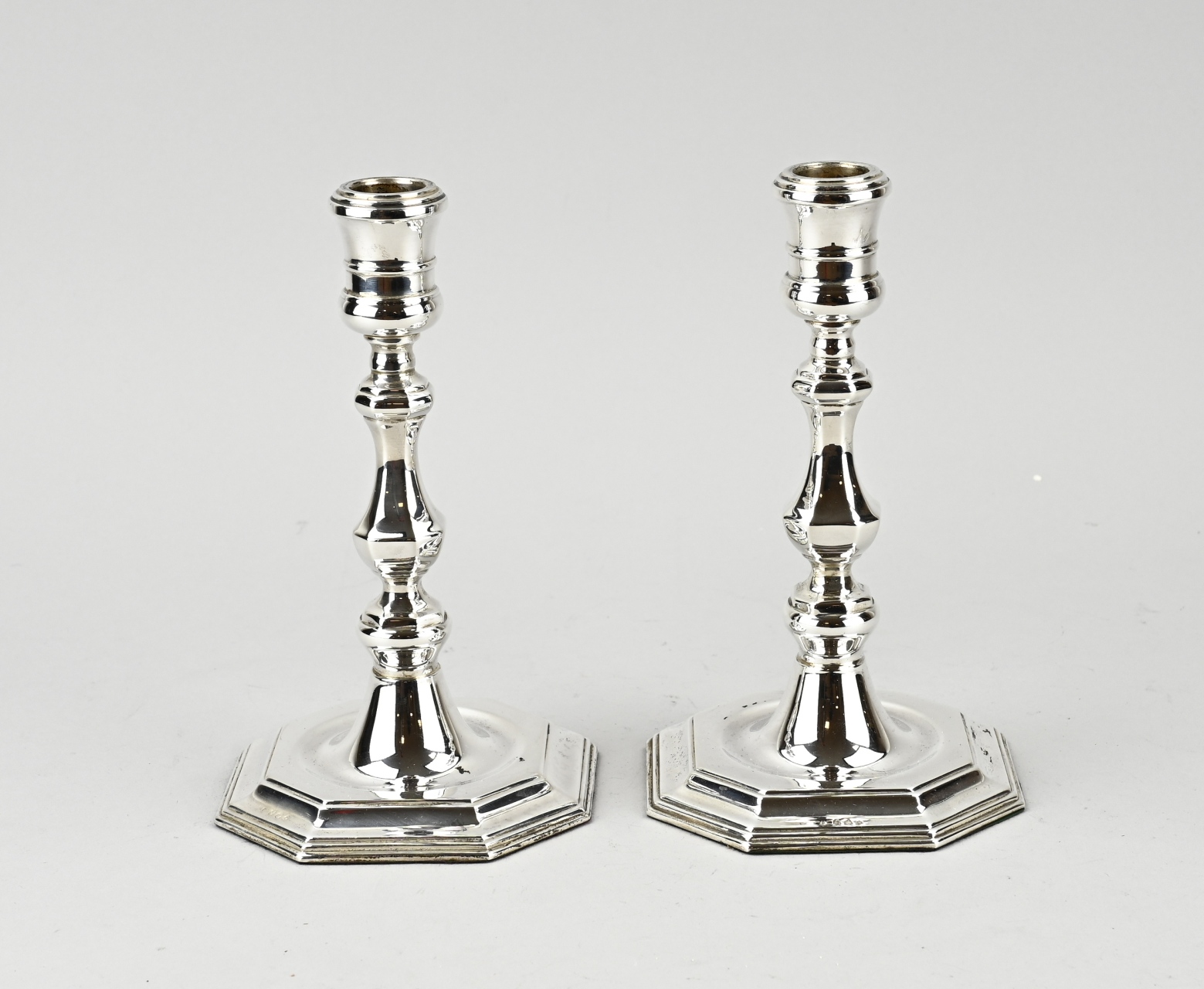 2 Silver candlesticks