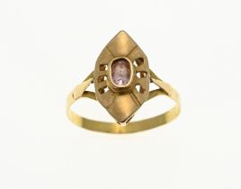 Gold ring (pink stone)